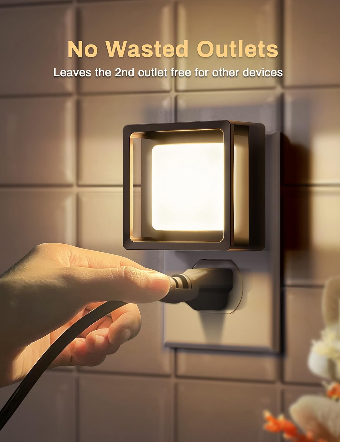LED Night Light, Night Lights Plug Into Wall [2 Pack] with Dusk-to-Dawn Sensor