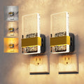 2 Pack 3CCT Night Lights Plug Into Wall, 2000K/3000K/5000K Adjustable Color Temperature Nightlight